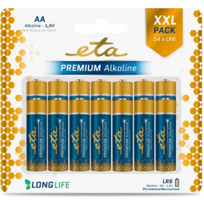 Eta Premium Alkaline AA LR06 14ks ETAR06PREM14 – Zboží Živě