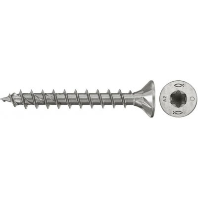Fischer 574066 šrouby do dřevotřísky 4.5 mm 30 mm TX Nerezová ocel 200 ks – Hledejceny.cz