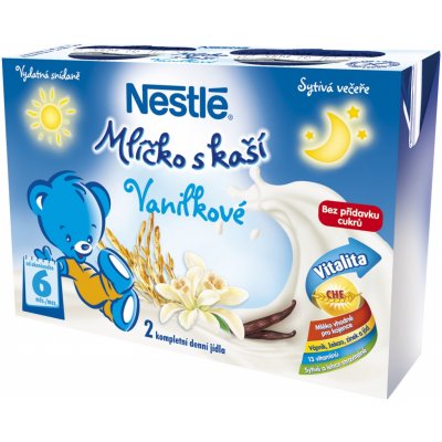 NESTLÉ Mlíčko s kaší vanilkové 2x200ml – Zboží Dáma