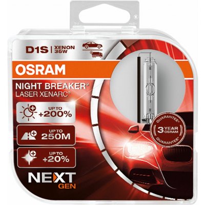OSRAM XENONOVÁ VÝBOJKA XENARC D1S NIGHT BREAKER LASER +200% 35W 66140XNN-HCB 2KS | Zboží Auto