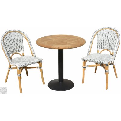 FaKOPA BISTRO+VARENA 75cm - balkónový set - bílý – Zboží Mobilmania