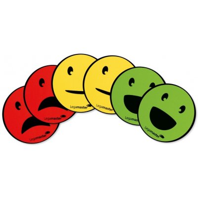 Legamaster Magnetický symbol smajlík s úsměvem, smutný a neutrální, 50 mm, 6 ks LEG-7123304 – Zbozi.Blesk.cz