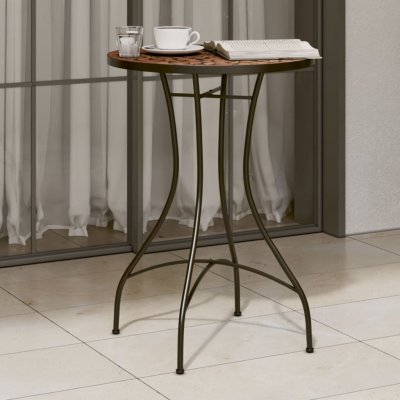 OMAXI 473836 Mozaikový bistro stolek terakota Ø 50 x 70 cm keramika – Hledejceny.cz