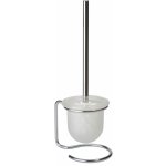 Bemeta design Omega - WC štětka, miska sklo, na postavení, bílý kartáč 104113102 – Hledejceny.cz