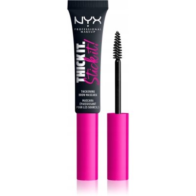 Nyx Professional Makeup Thick It Stick It Řasenka na obočí Black 7 ml – Zboží Dáma