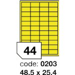 Rayfilm 48,5x25,4 mm 300 archů, matně žlutá, R0121.0203D – Zboží Mobilmania