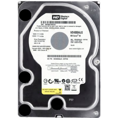 WD Caviar Blue 400GB, 3,5", SATAII, 7200rpm, 8MB, WD4000AAJS