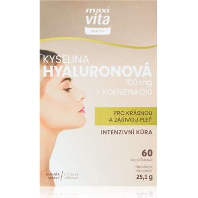Maxi Vita Beauty Kyselina hyaluronová + koenzym Q10 60 kapslí – Hledejceny.cz