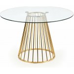 Rauman Jídelní stůl Liverpool, čirá / zlatá – Sleviste.cz