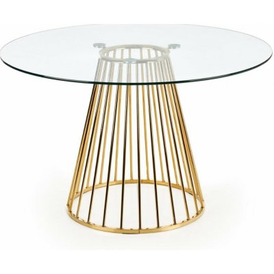 Rauman Jídelní stůl Liverpool, čirá / zlatá – Sleviste.cz