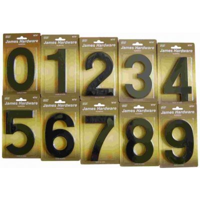 ČÍSLO DOMOVNÍ "8" 152 MM, FASÁDNÍ, ČERNÁ-MAT – Sleviste.cz
