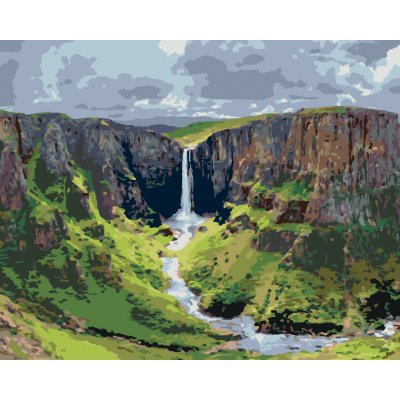 ZUTY Malování podle čísel VODOPÁDY METSUNYANE 40 x 50 cm – Zboží Dáma