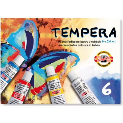 Koh-i-noor Souprava temperových barev 6x 16 ml 162547 – Zbozi.Blesk.cz