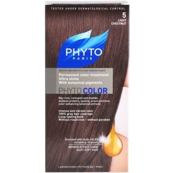 Phyto Color barva na vlasy 5 Light Chestnut 4 ks