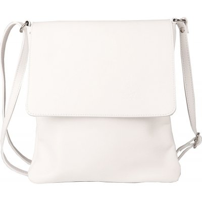 středně velká kožená crossbody kabelka no. 47 Bílá – Hledejceny.cz
