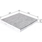 Kabinový filtr BOSCH (BO 1987435551) – Zboží Mobilmania