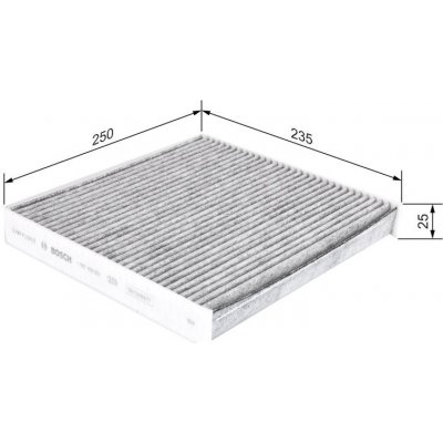 Kabinový filtr BOSCH (BO 1987435551) – Zboží Mobilmania