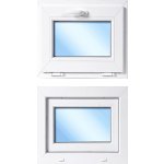 OknaDvereNaMiru.cz Plastové okno sklopné, bílá / bílá, 50x40 cm – Hledejceny.cz