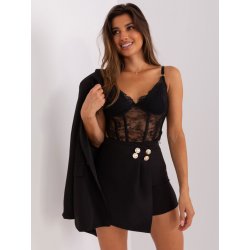 Italy Moda elegantní komplet saka a šortek dhj-kmpl-6215.68-black