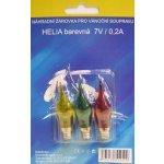 Exihand Blistr 4 žárovky Helia barevná 7V 0,2A – Hledejceny.cz