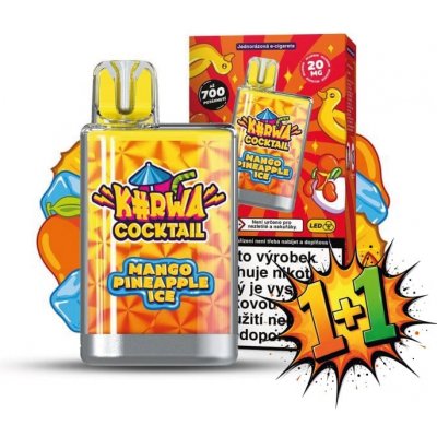 Kurwa Cocktail Mango Pineapple Ice 20 mg 700 potáhnutí – Hledejceny.cz
