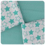 Kikko bambusové ubrousky 30x30 Little Stars Turquoise Mix – Zboží Dáma