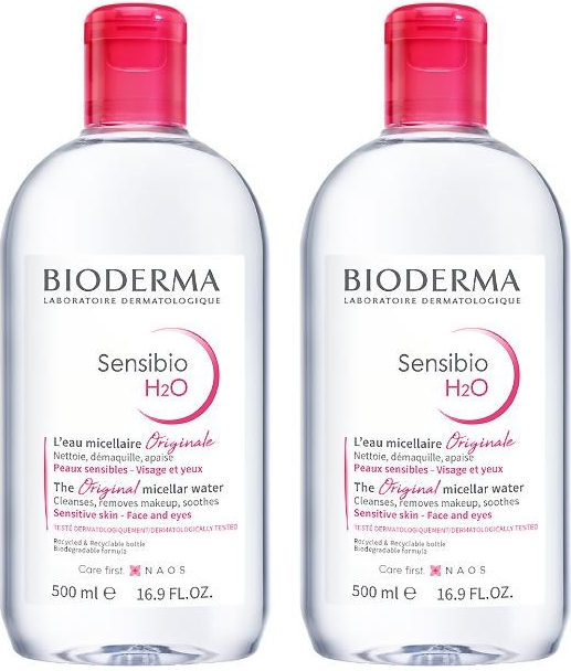 Naos BIODERMA Sensibio H2O 500 ml 1+1