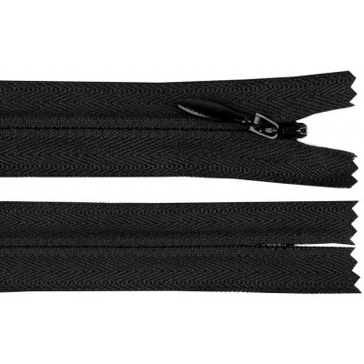 Prima-obchod Spirálový zip skrytý YKK No 4 délka 65 cm, barva 580 černá – Hledejceny.cz