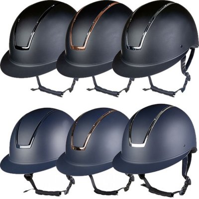 HKM Jezdecká helma Lady Shield VG1 tm.modrá rosegold – Zboží Mobilmania