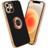 Pouzdro a kryt na mobilní telefon Apple Cadorabo Ochranné pouzdro pro Apple iPhone 12 Case v černé barvě Kryt fotoaparátu Ochranný magnetický držák do auta