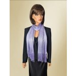 Classic Scarf slavnostní fialová šála se stříbrnou – Sleviste.cz
