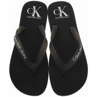 Calvin Klein Jeans BEACH SANDAL AOP pánské Žabky černá