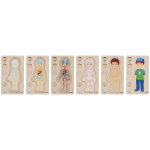 Goki vícevrstvé puzzle Lidské tělo Chlapec – Zboží Dáma Goki vícevrstvé puzzle Lidské tělo Chlapec – Zboží Dáma