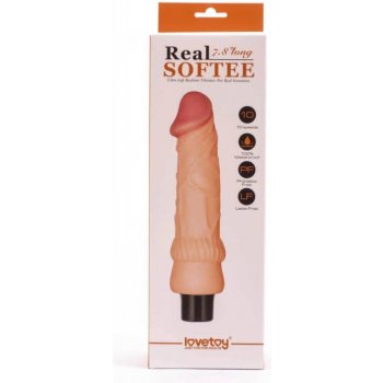 LoveToy REAL SOFTEE Vibrating Dildo 7,8"