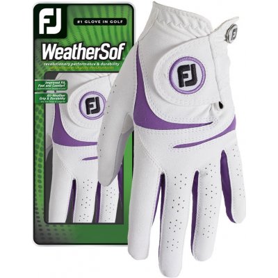 FootJoy WeatherSof Womens Golf Glove Levá L bílá – Zboží Dáma