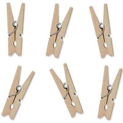 Dřevěné kolíčky přírodní 3,5 cm - 10ks – Zboží Dáma