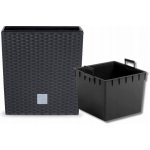 Prosperplast DRTS325L Květináč RATO LOW 32,5 cm antracit – Zboží Dáma