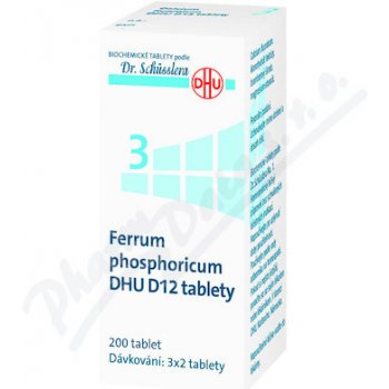 FERRUM PHOSPHORICUM DHU POR D12 TBL NOB 200