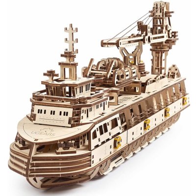 Ugears 3D mechanické puzzle výzkumné plavidlo Research Vessel 575 ks – Zbozi.Blesk.cz