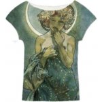Alfons Mucha dámský top Moon – Zboží Dáma