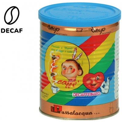 Passalacqua Deup Decaf Dóza Mletá Bezkofeinová Káva 250 g
