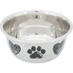 Trixie Miska motiv tlapky/srdce protiskluzové dno 1.0 l/ 15 cm – Sleviste.cz