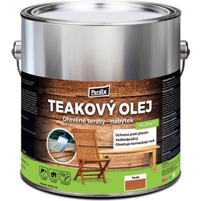 Perdix teakový olej 2,5 l Teak – Zbozi.Blesk.cz