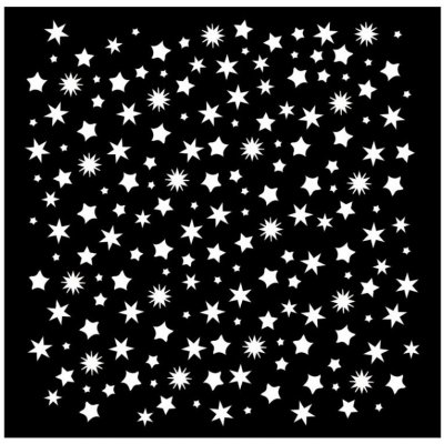 Stamperia Plastová šablona 18x18cm hvězdy – Zboží Dáma Stamperia Plastová šablona 18x18cm hvězdy – Zboží Dáma