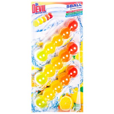 Dr.Devil BiCOLOR WC 5Ball Lemon fresh 3 x 35 g – Zboží Mobilmania