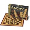Šachy BON'A PARTE Bonaparte Šachy dřevěné figurky společenská hra v krabici 33x23x3cm