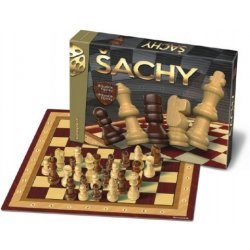BON'A PARTE Bonaparte Šachy dřevěné figurky společenská hra v krabici 33x23x3cm