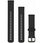 Garmin Silikonový řemínek 18mm (pro Venu 2S, Vívoactive 4S, Vívomove 3S), černý, Quick Release, + prodloužená část, 010-13406-02 – Sleviste.cz