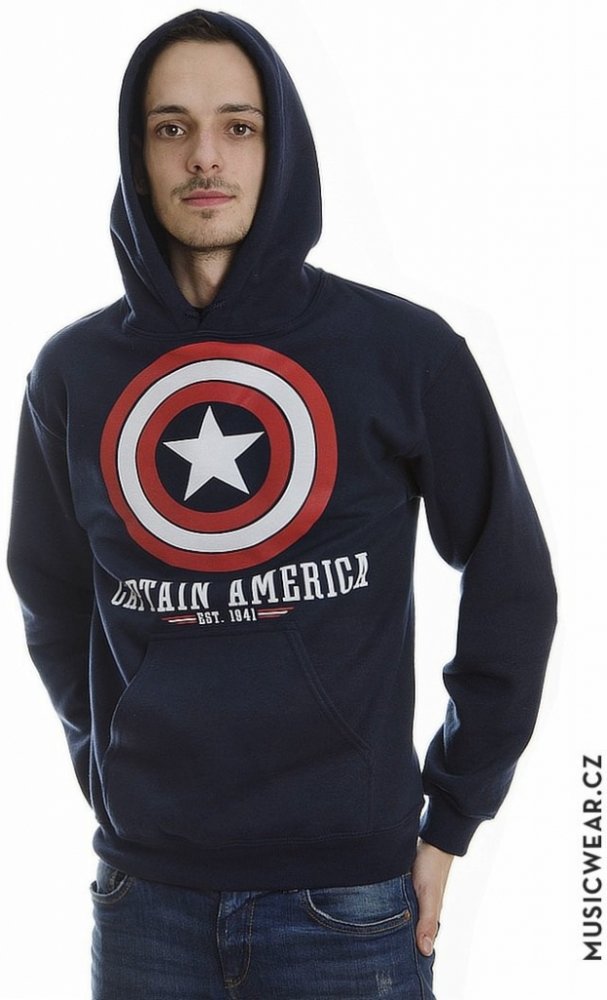 Captain America mikina Navy | Srovnanicen.cz