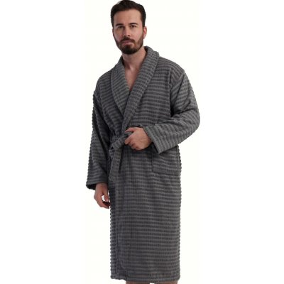 Pánský buklé župan s límcem šedý 1ZF3110 šedá – Zbozi.Blesk.cz
